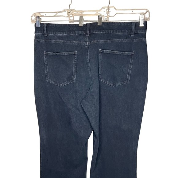 Coldwater Creek women’s size L 18 soft blue denim stretch zip two button four po - Picture 6 of 10